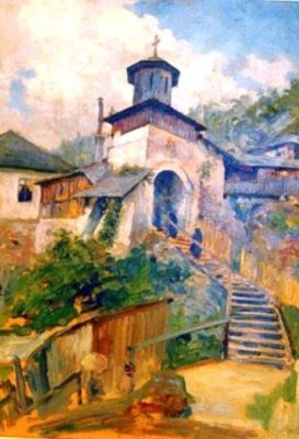 pictură de șevalet - Vermont, Nicolae; Mănăstirea Nămăiești