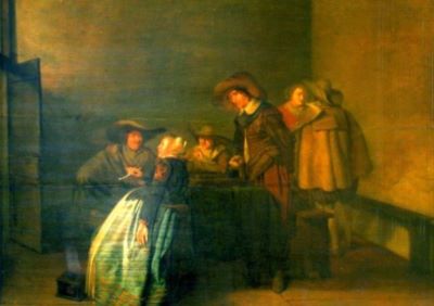 pictură - Codde, Pieter Jacobs; Scenă de interior