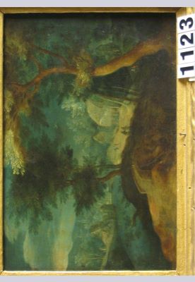 pictură de șevalet - Stevens, Peter II; Peisaj deluros cu râu