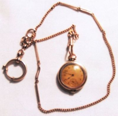 ceas-pandantiv cu lanț aurit