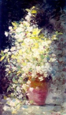 pictură de șevalet - Grigorescu, Nicolae; Flori albe de cireș