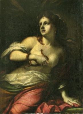 pictură - Trevisani, Francesco (Francesco Cavaliere zis Romano) (în RI: urmaș al lui Guido Reni); Moartea Cleopatrei