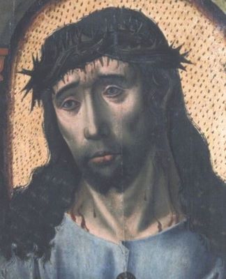 pictură - anonim hispano-flamand; Vir Dolorum