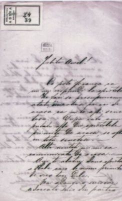 scrisoare - Mureșianu, Iacob; Iacob Mureșianu scrie fratelui său Aurel Mureșianu