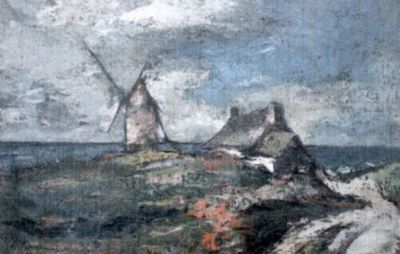 pictură - Petrașcu, Gheorghe; Moară din Bretania