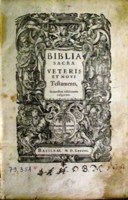 carte veche - [Robert Stephanus – Robert Estienne] - editor; Biblia sacra: Veteris et Novi testamenti