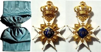 Marea Cruce a Ordinului suedez Serfafimilor / Panglica albastră