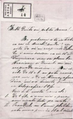 scrisoare - Mureșianu, Iacob