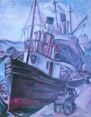 pictură - Iorgulescu-Yor, Petre; Muncă în port