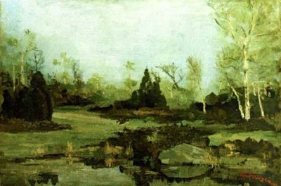 pictură - Andreescu, Ion; Mestecăniș