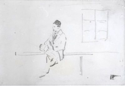 grafică - Grigorescu, Nicolae; Ofițer turc