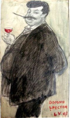 carte poștală ilustrată - Vorel, Lascăr; Domnu' Șpector