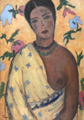 pictură - Tonitza, Nicolae; Portret de mulatră