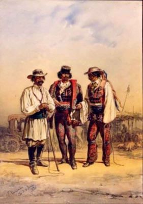 pictură - Preziosi, Amedeo; Surugii din Obor
