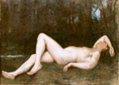 pictură - Andreescu, Ion; Nud în pădure