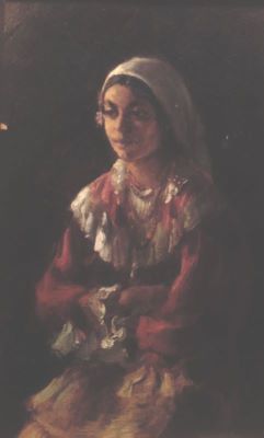 pictură de șevalet - Vermont, Nicolae (atribuire); Țigancă tânără