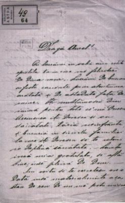 scrisoare - Mureșianu, Iacob; Iacob Mureșianu către fratele său, Aurel Mureșianu