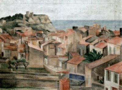 pictură - Grigorescu, Lucian; Peisaj din sudul Franței