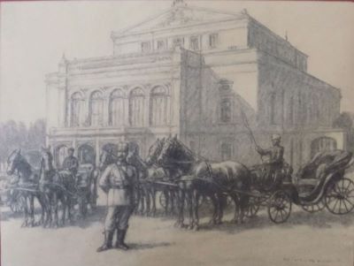 desen - Murnu-Gheorghiades, Aristomene (Ary Murnu); Piața Teatrului Național
