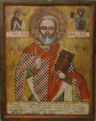 icoană; Sfântul Ierarh Nicolae