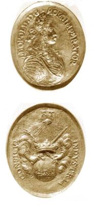 Medalion dedicat încoronării lui Leopold I ca împărat roman
