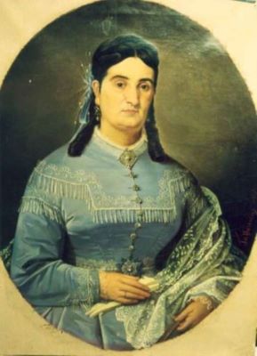 pictură - Tattarescu, Gheorghe; Soția lui Lazăr Kalinderu