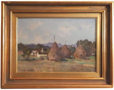 Pictură de șevalet - Bălțatu, Adam; Stoguri la Văratic