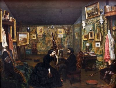 pictură de șevalet - Aman, Theodor; Al doilea atelier al artistului la Paris