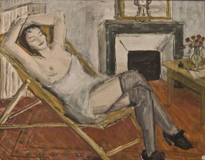 pictură de șevalet - Pallady, Theodor; Femeie pe chaise-longue