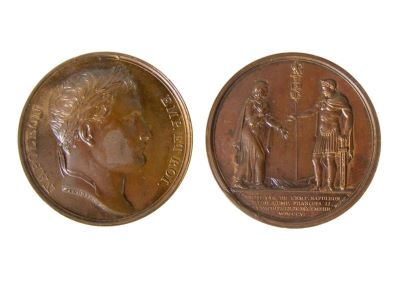 Medalie dedicată întrevederii dintre Napoleon și Francisc II