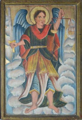 icoană - Popa Gheorghe din Șerbeni; Arhanghelul Mihail