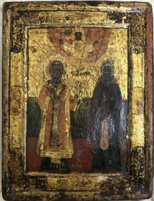 icoană - Necunoscut; Sfântul Nicolae și Antonie cel Mare