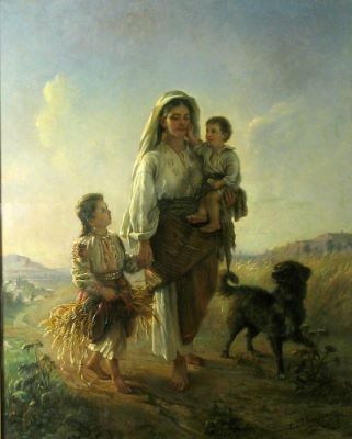 pictură de șevalet - Bardasare-Panaiteanu, Emanoil; Întoarcerea de la seceriș