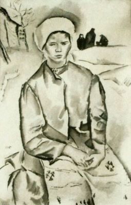 acuarelă - Iser, Iosif; Tătăroaică din Dobrogea