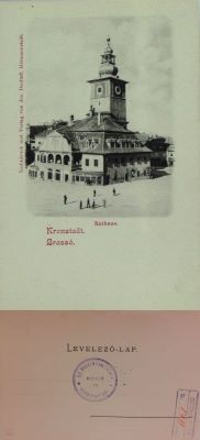 carte poștală documentară - Jos. Drotleff; Brașov. Casa Sfatului