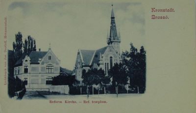 carte poștală documentară - Jos. Drotleff; Biserica reformată