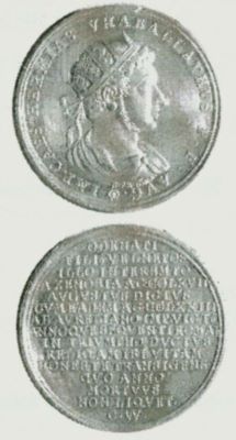 Medalie dedicată uzurpatorului Hermias Vhaballathus