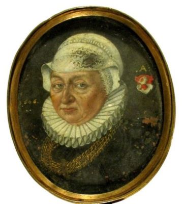 medalion; portret miniatural