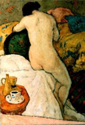 pictură - Tonitza, Nicolae; Nud (în iatac)