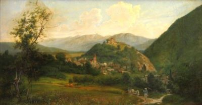 pictură - Dörschlag, Carl; Cisnădioara