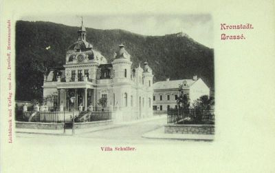carte poștală documentară - Jos. Drotleff; Brașov. Vila Schuller