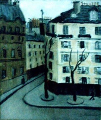 pictură - Eleutheriade, Micaela; Casa roz (Paris)