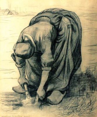 grafică - Gogh, Vincent van; Culegătoarea de morcovi