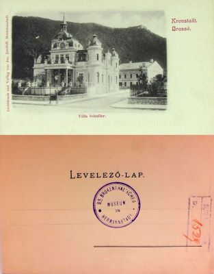 carte poștală documentară - Jos. Drotleff; Brașov. Vila Schuller