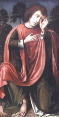 pictură; Sfântul Ioan la piciorul crucii