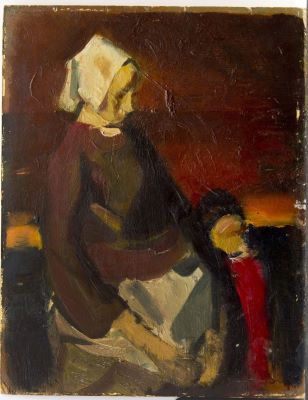 pictură de șevalet - Baba, Corneliu; Maternitate (studiu)