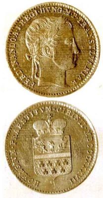 Medalie (jeton) dedicată omagiului prestat de Principatul Transilvaniei lui Ferdinand al V-lea