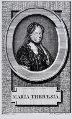gravură - Mansfeld, Johann Ernst; (SC.); Ducreux, Joseph; (PX.); Împărăteasa și regina Maria Theresia (În registrul inventar: „Maria Tereza”)