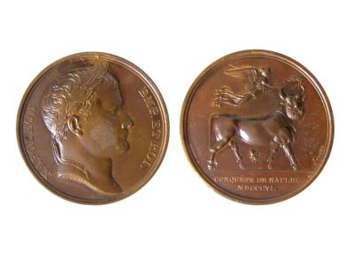 Medalie dedicată cuceririi Neapolelui