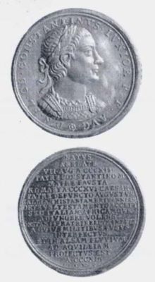 Medalie dedicată împăratului Constantin II